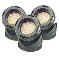 PowerGlo LED Mini Pond Light Kit 12 LED Lights, 3 Pack PT1579