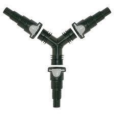 Y-Connector w/Click-Fit Couplers 1 1/2